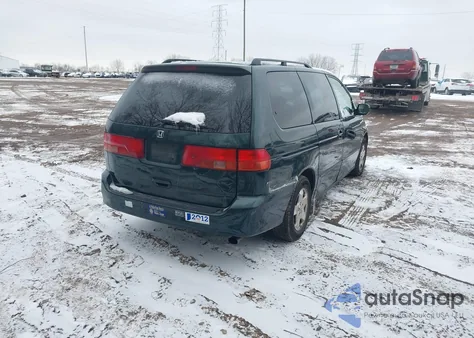 2000 Honda Odyssey Ex from USA, damaged, VIN 2HKRL1862YH521619